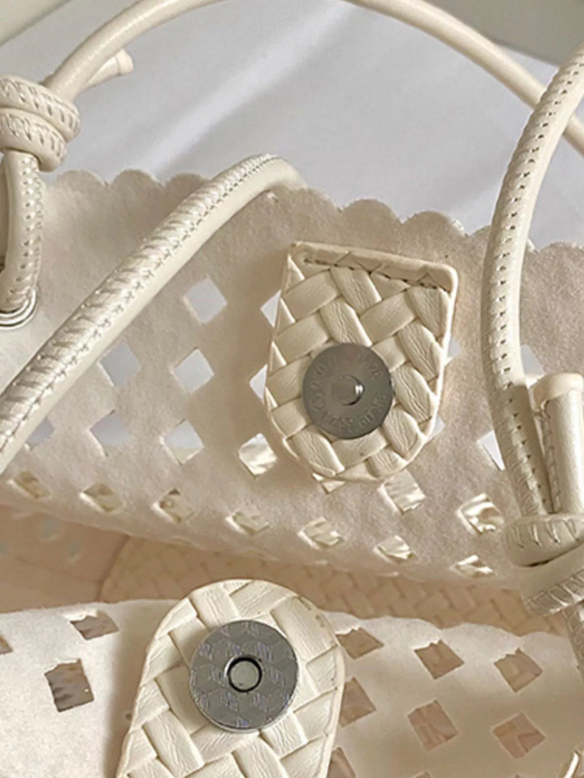 Woven Leather Shoulder Bag - Lilixa.store
