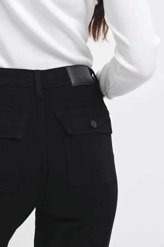 Judy Blue Full Size High Waist Cargo Cuffed Jogger Plus Size - Lilixa.store