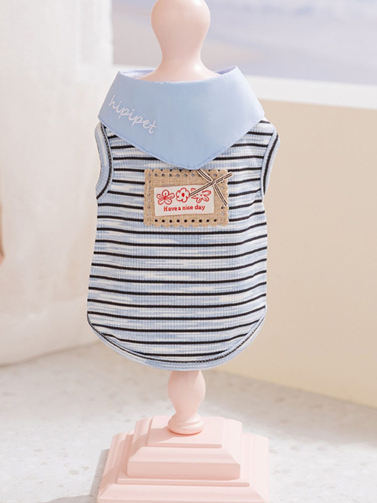 Striped Tied Pet Top - Lilixa.store