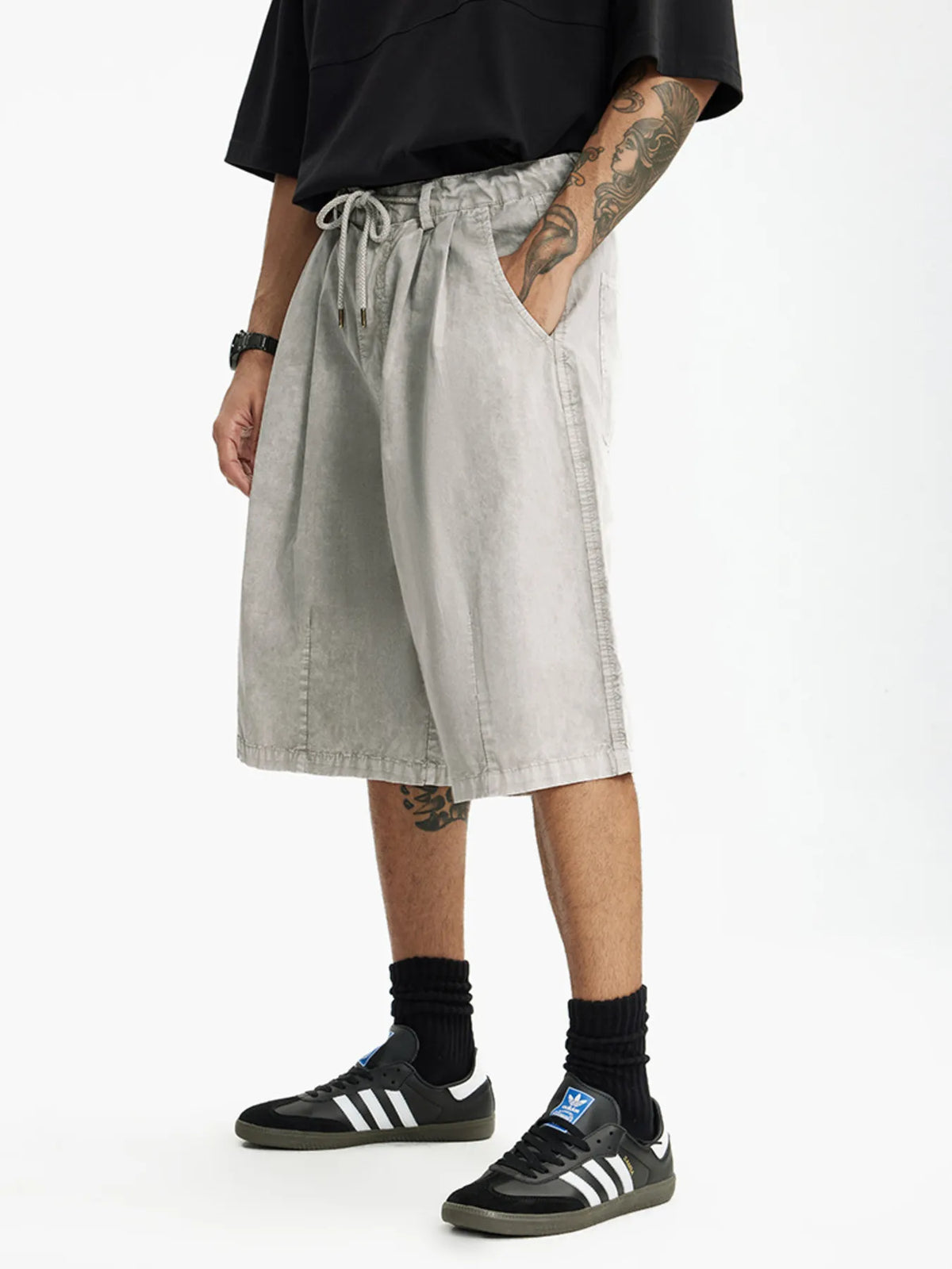 Men's Wide-Leg Shorts, view 3