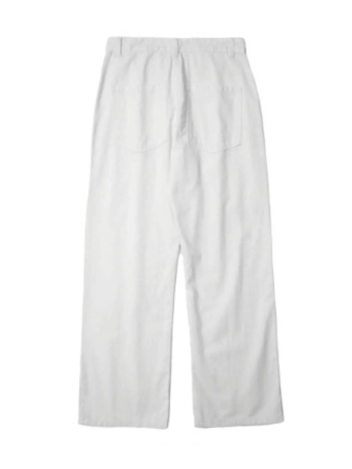 Men's Full Size Relaxed Fit Pants Plus Size in White, view 5