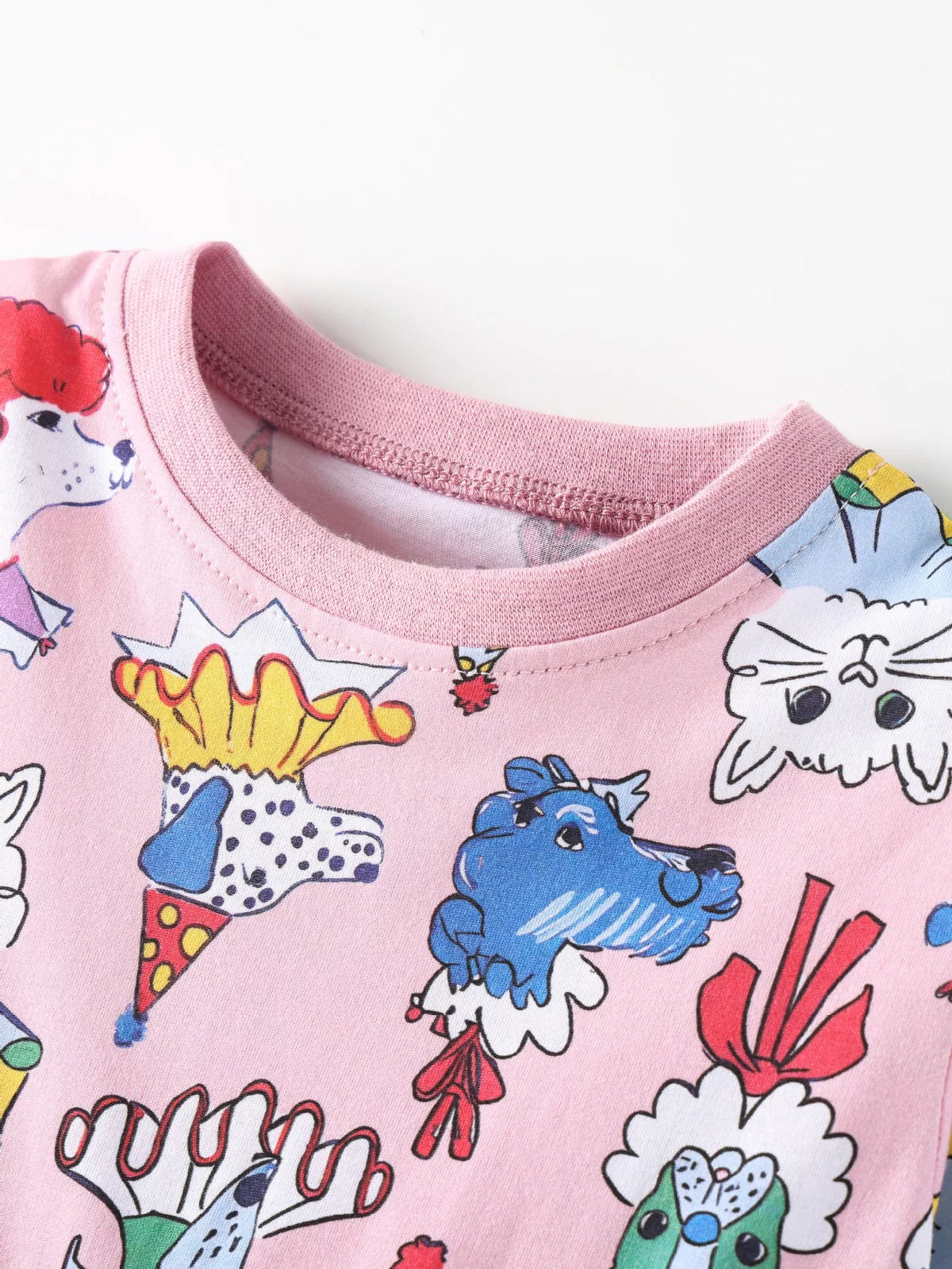 Children's Cartoon Print Short Sleeve Dress - Lilixa.store