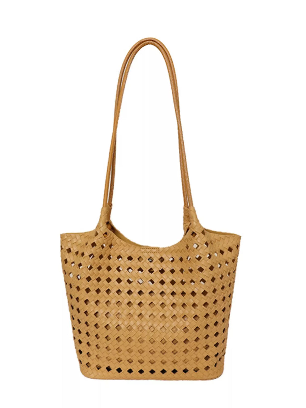 Woven Leather Shoulder Bag - Lilixa.store