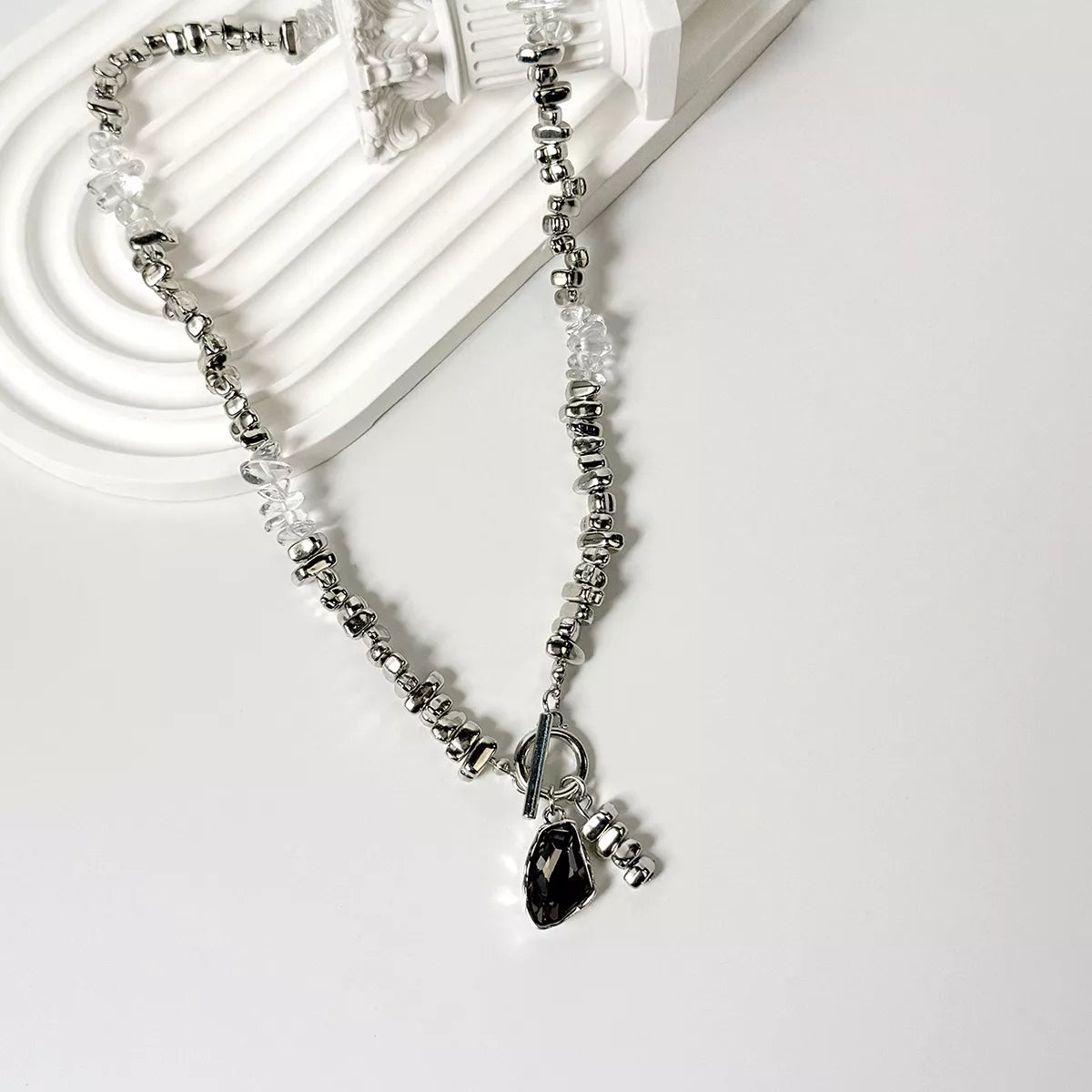 Chunky Gemstone Pendant Necklace - Lilixa.store
