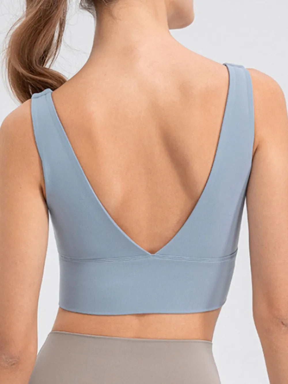 Scoop Neck Wide Strap Active Tank - Lilixa.store