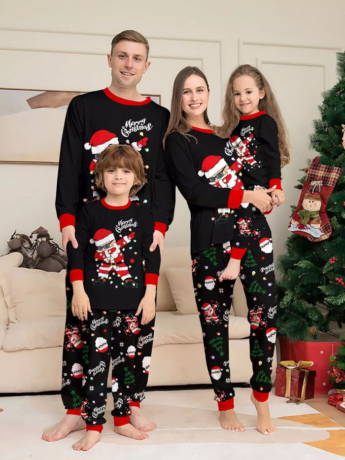 Full Size Family Matching Christmas Santa Pajamas Set Plus Size - Lilixa.store
