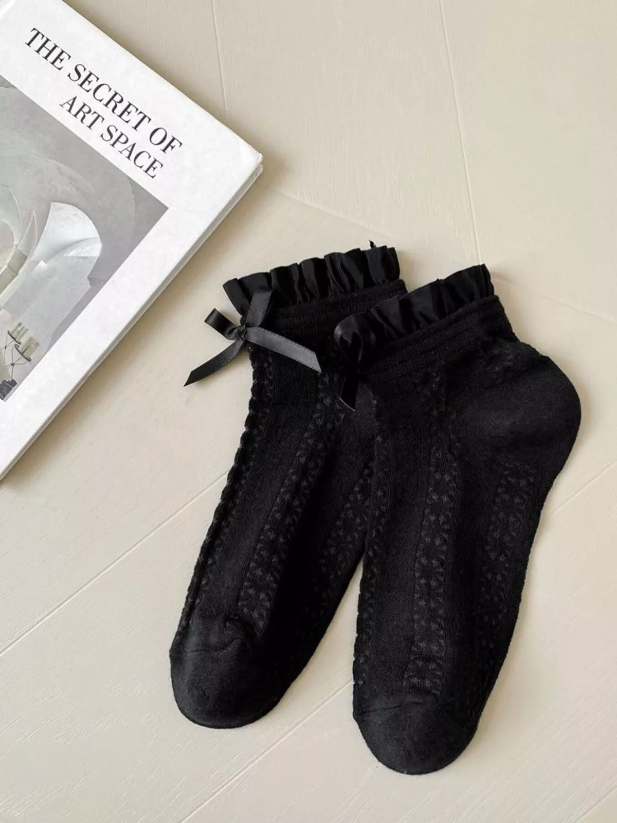 Lace Bow Socks - Lilixa.store