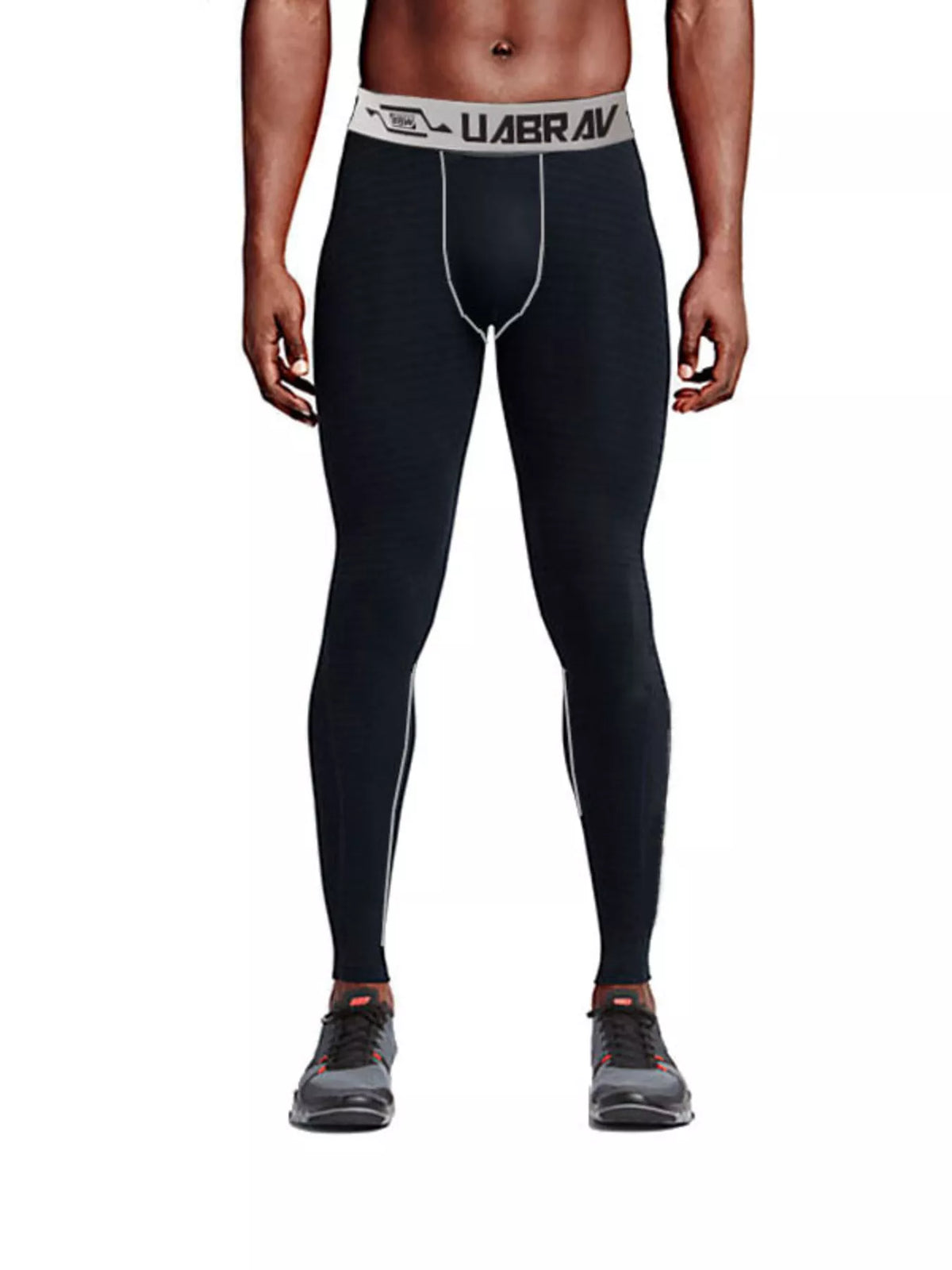 Men's Breathable Active Leggings in White
