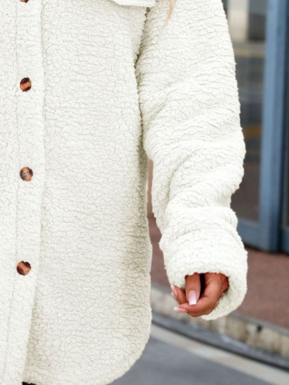 Button Down Collared Coat - Lilixa.store