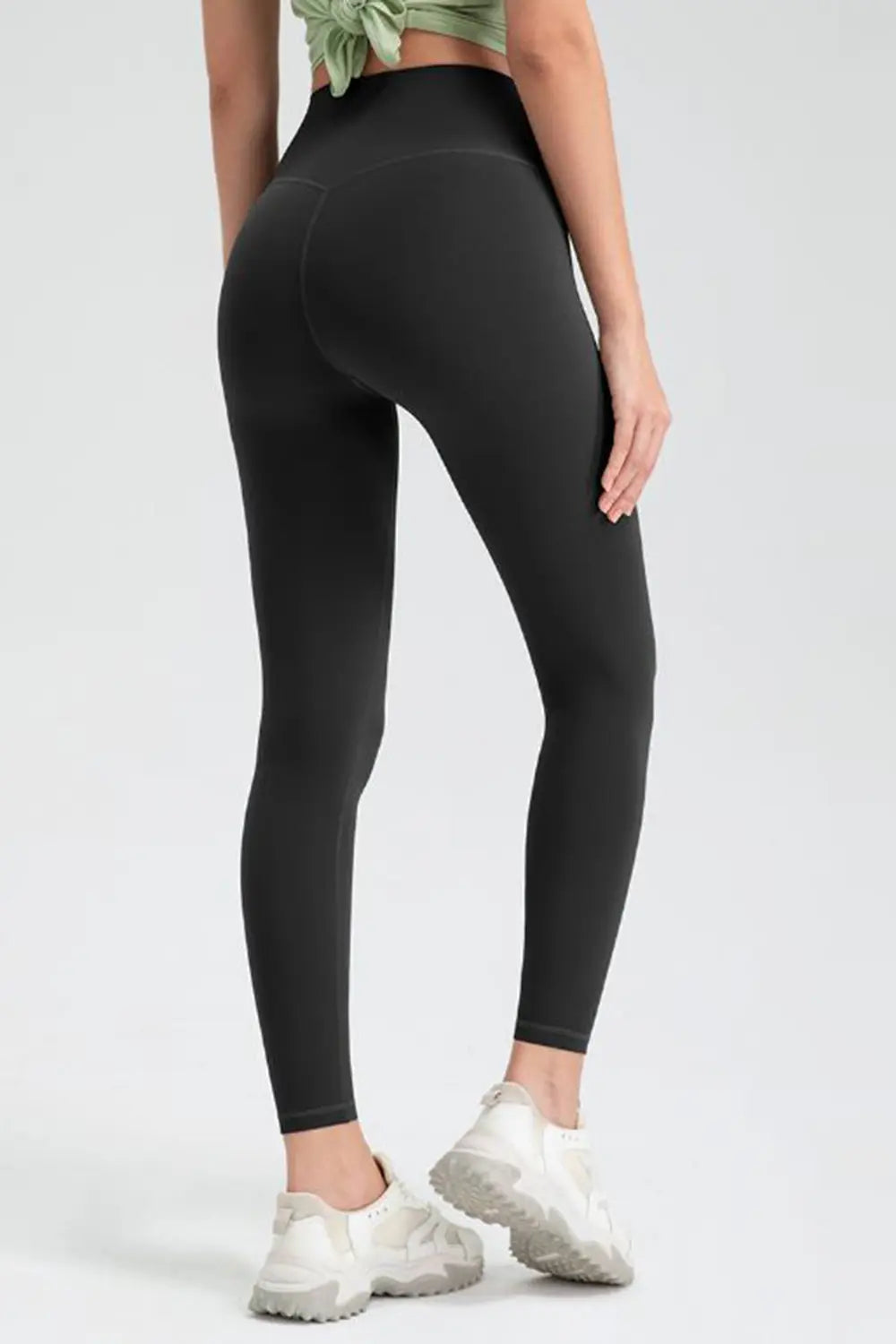 Wide Waistband High Waist Sport Leggings - Lilixa.store