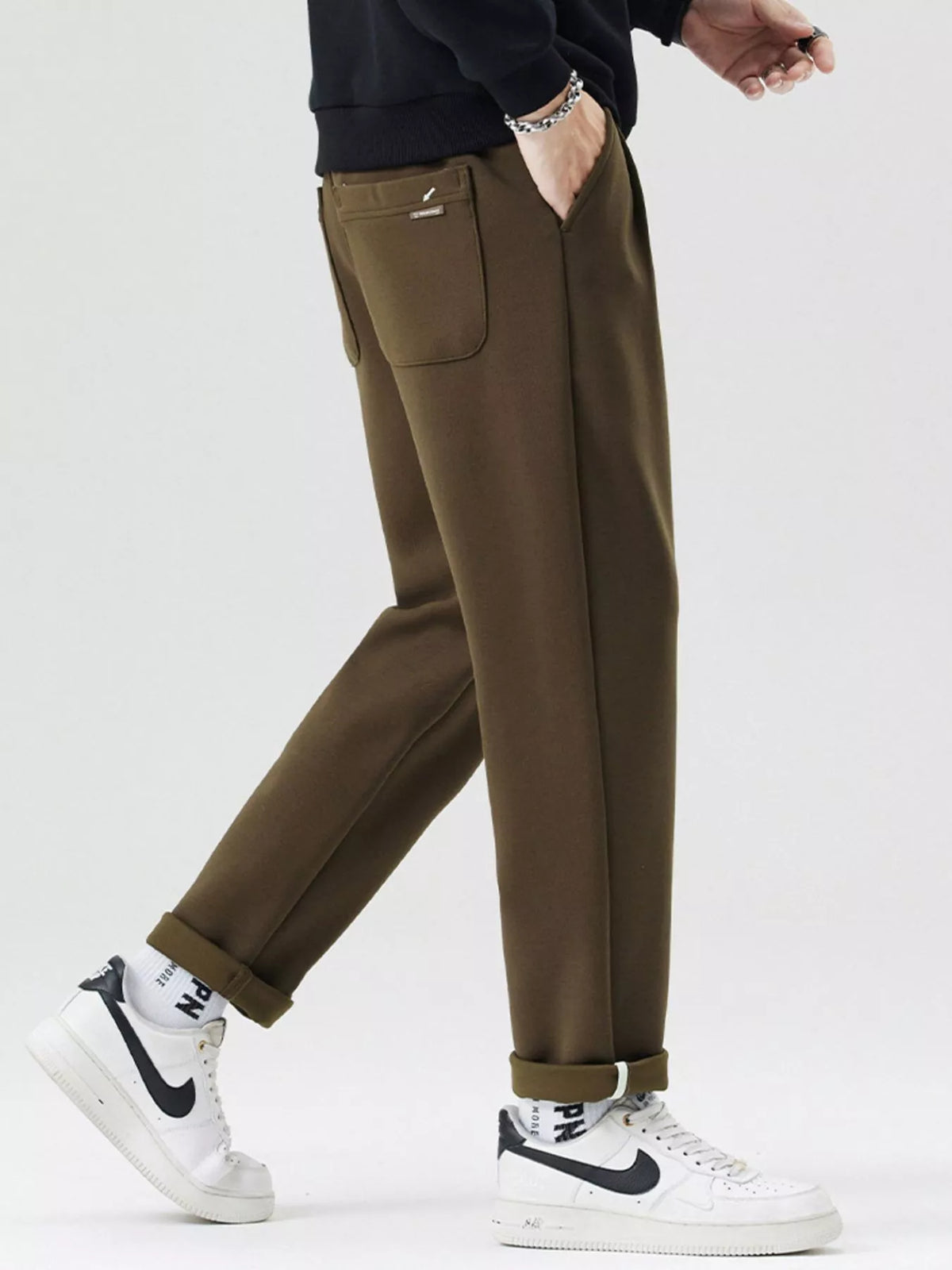 Men's Drawstring Loose Fit Pants, view 6