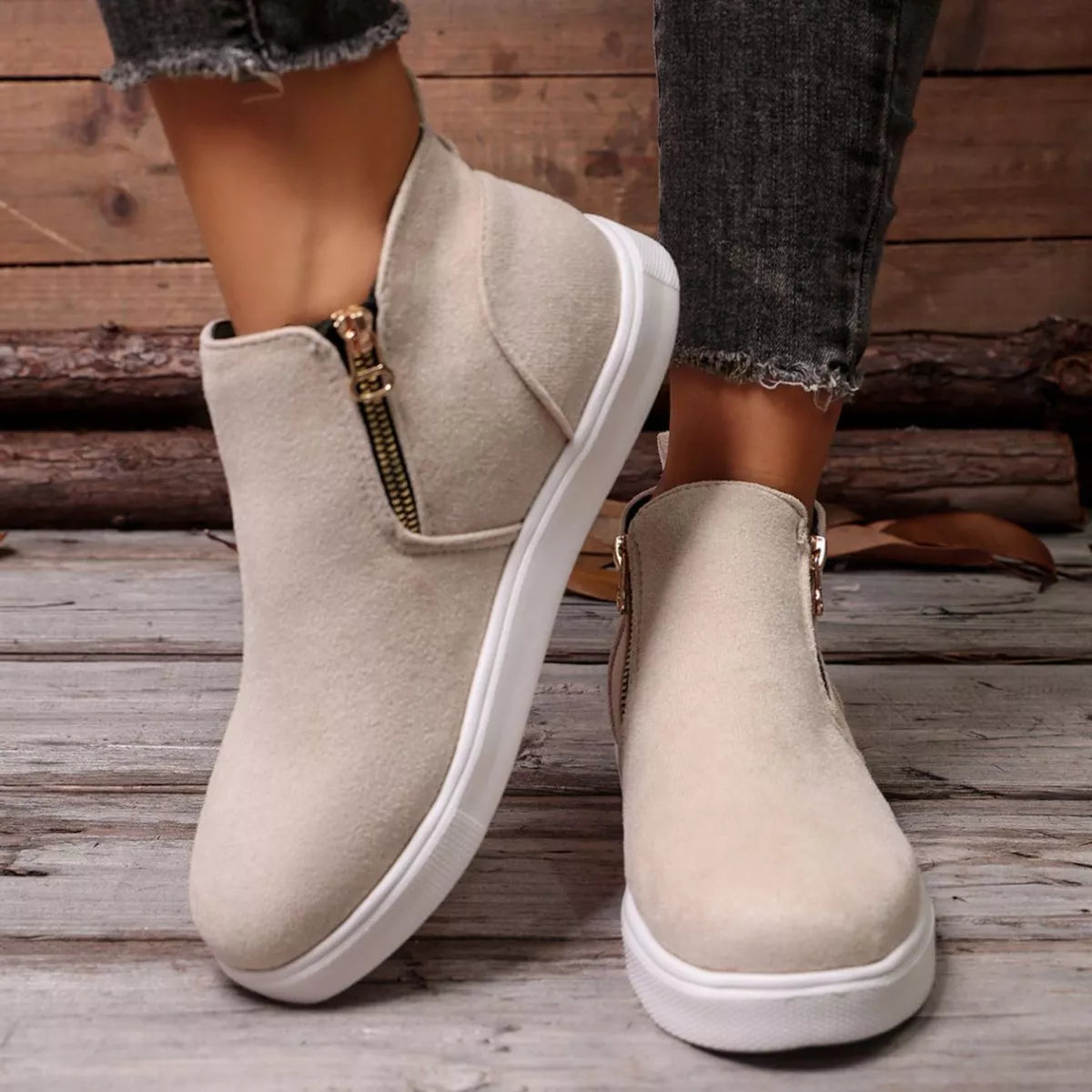 Round Toe Flats Loafers - Lilixa.store
