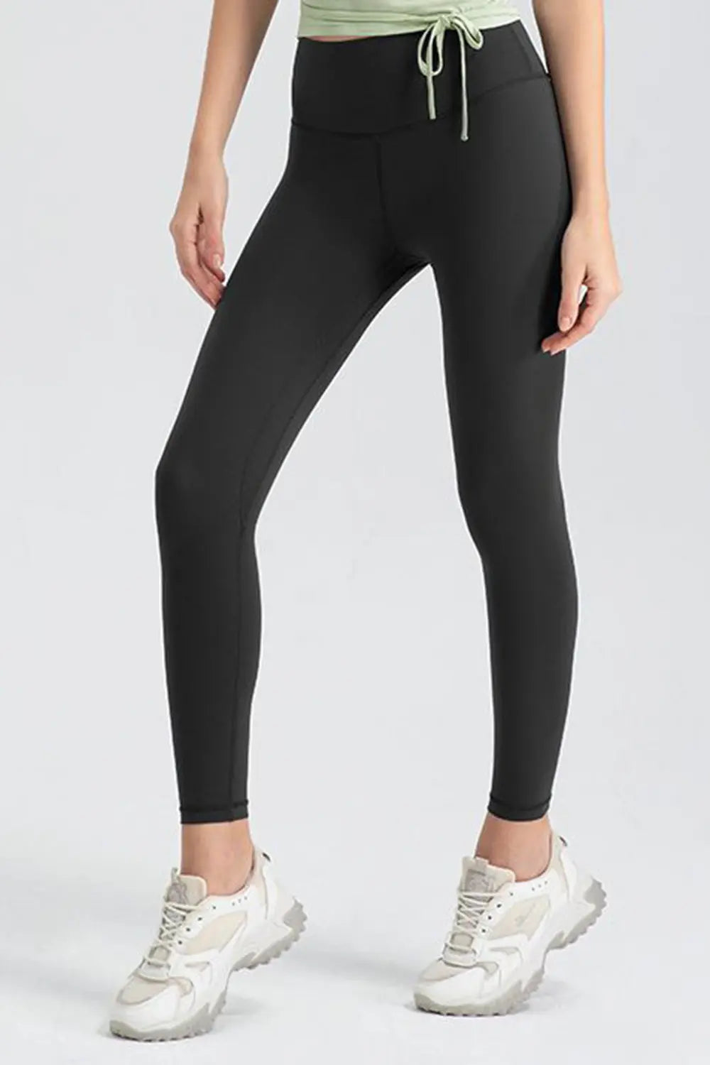 Wide Waistband Slim Fit Active Leggings - Lilixa.store