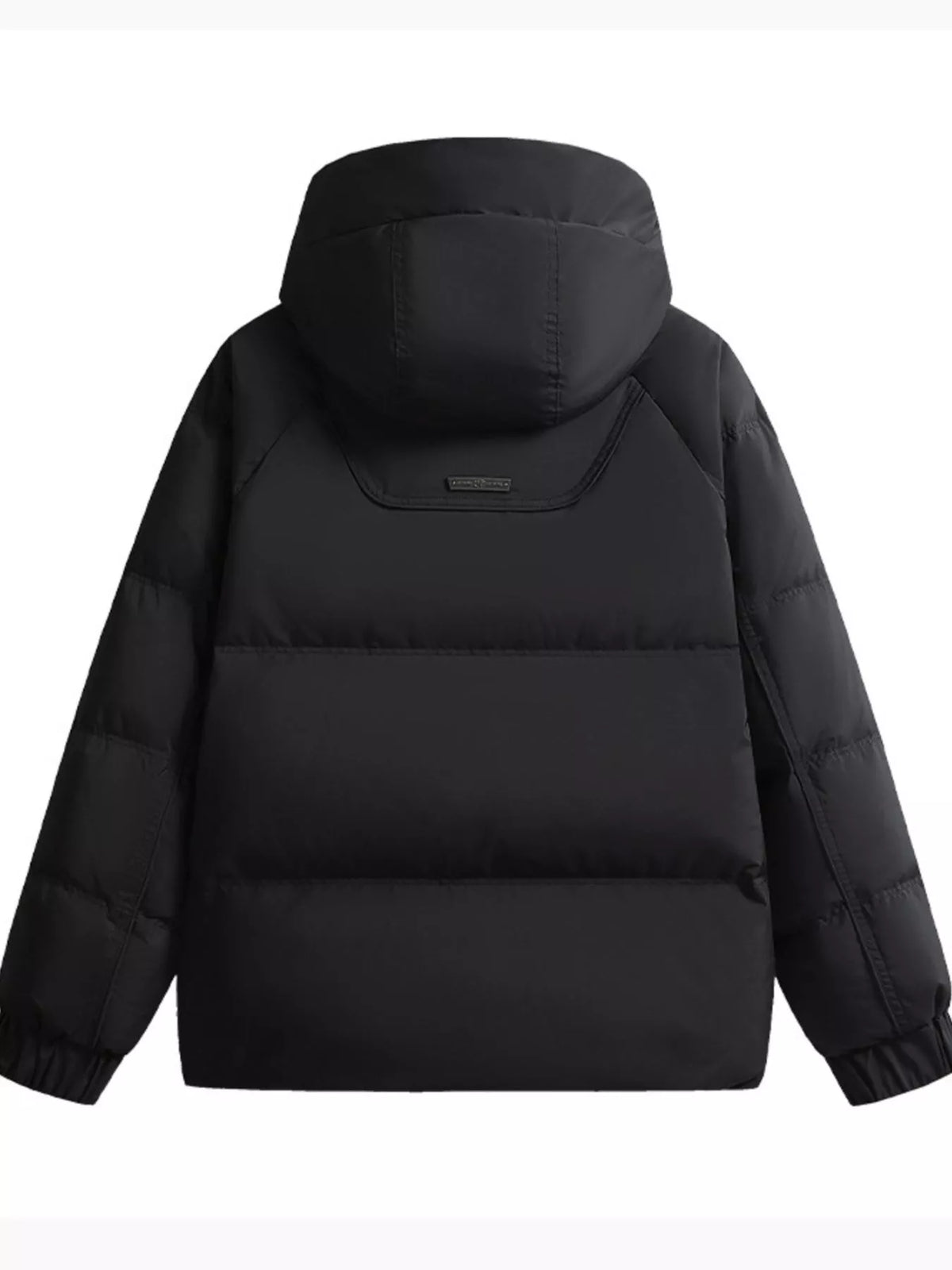 Men's Plus Size Diamond Quilted Hooded Puffer Jacket, view 2