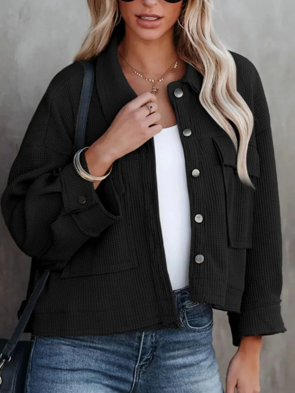 Button Up Long Sleeve Jacket, view 17