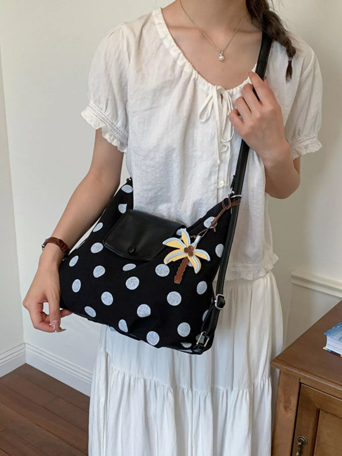 Polka Dot Crossbody Bag