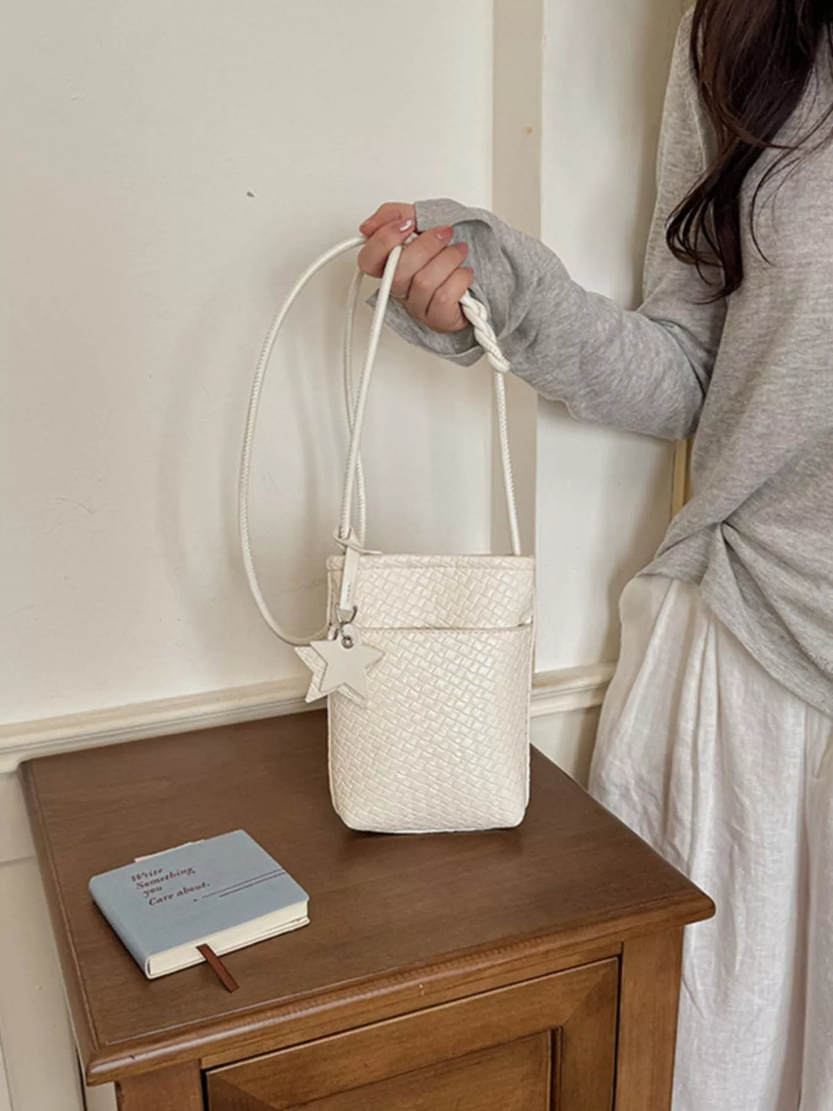 Woven Texture Crossbody Bag