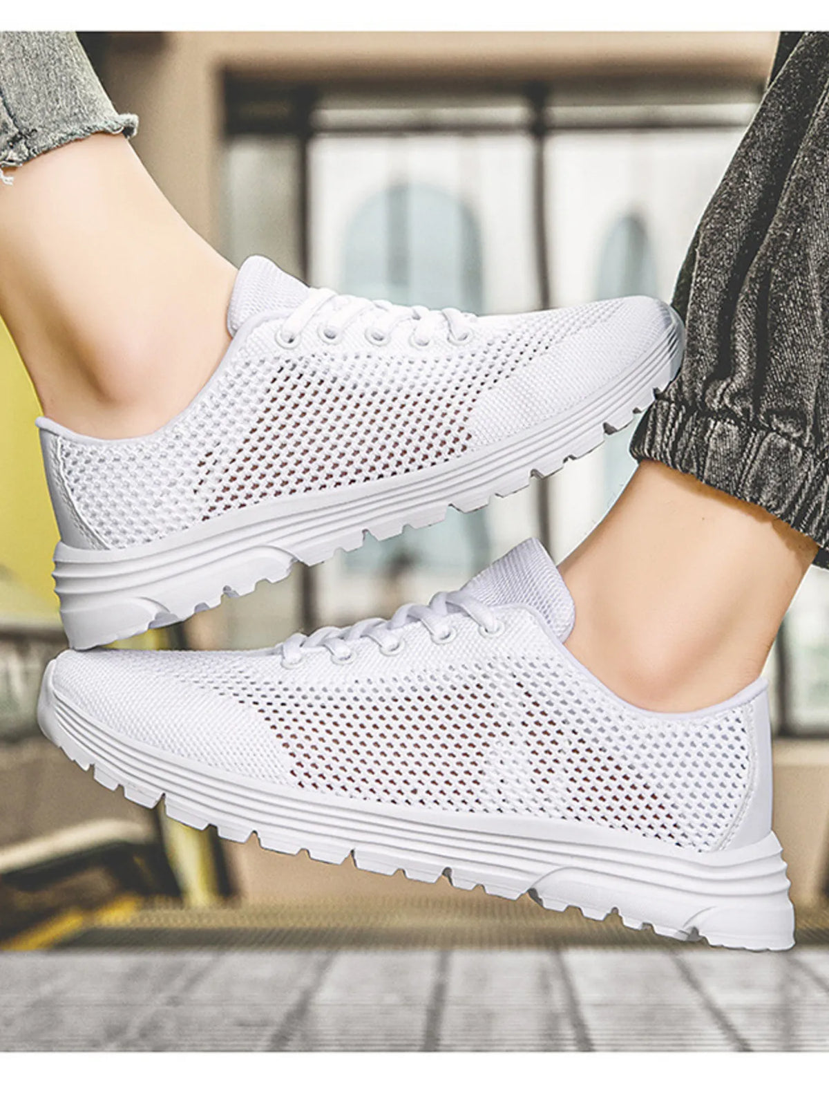 Lightweight Breathable Mesh Athletic Sneakers - Lilixa.store
