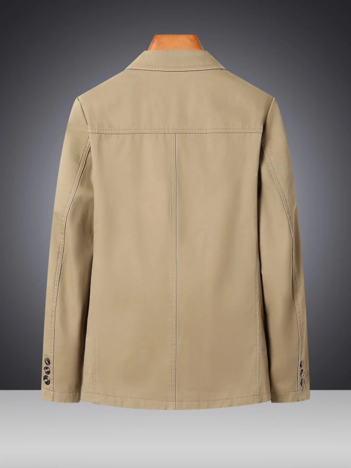 Men's Plus Size Lapel Collar Long Sleeve Blazer - Lilixa.store