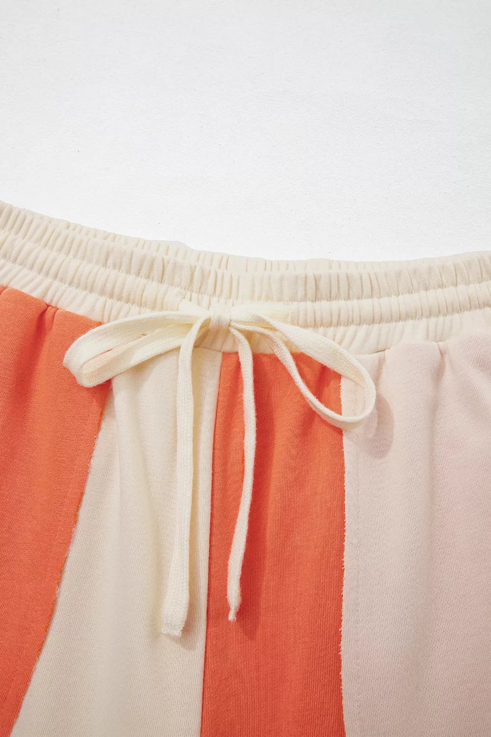 Raw Seam Colorblock Wide Leg Ankle Length Casual Pants - Lilixa.store