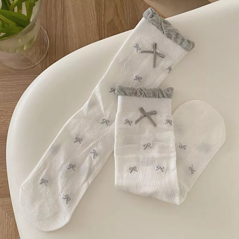 Breathable Cotton Casual Crew Socks Set