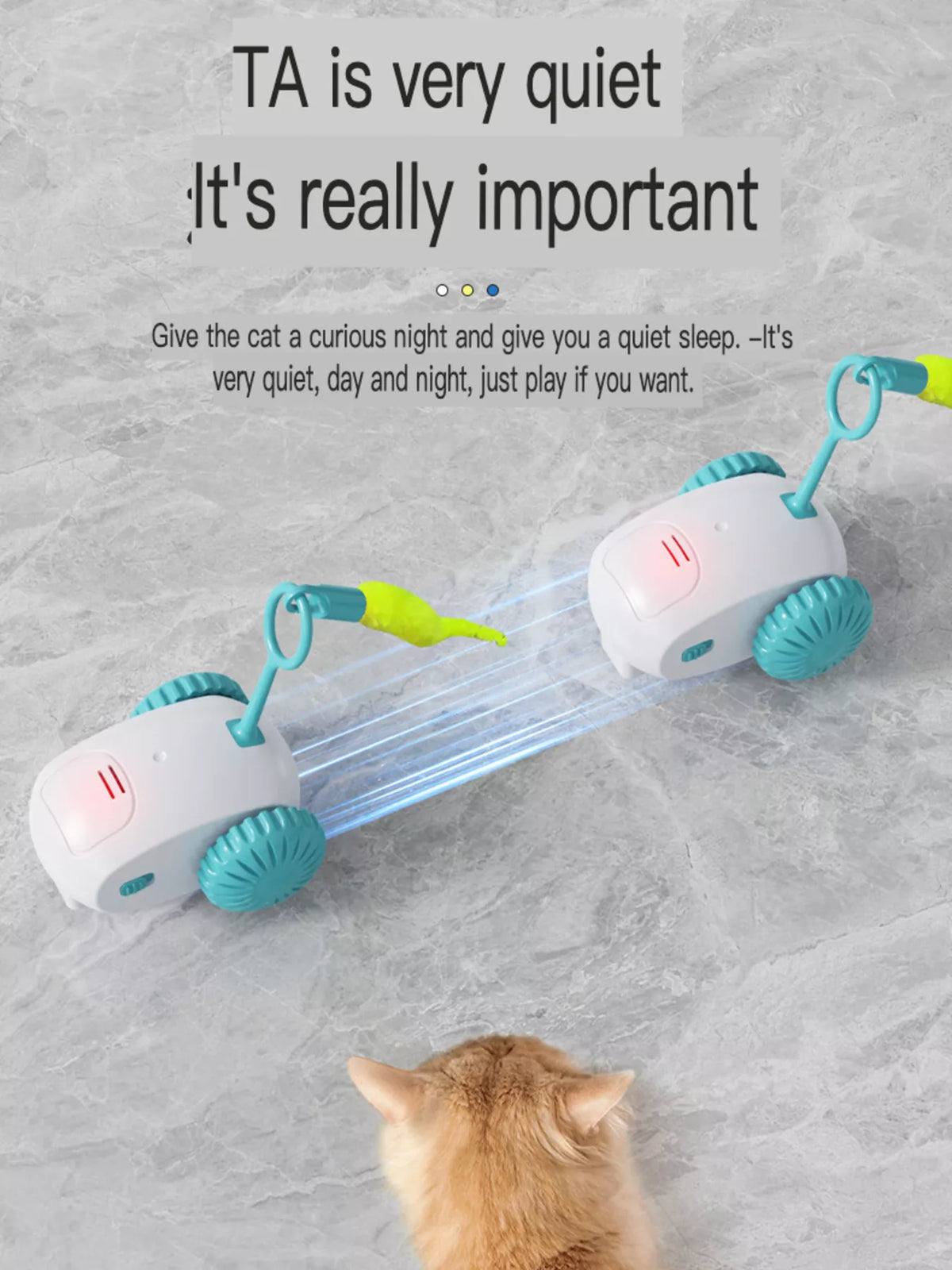 Interactive Self-Rotating Pet Teaser Toy - Lilixa.store