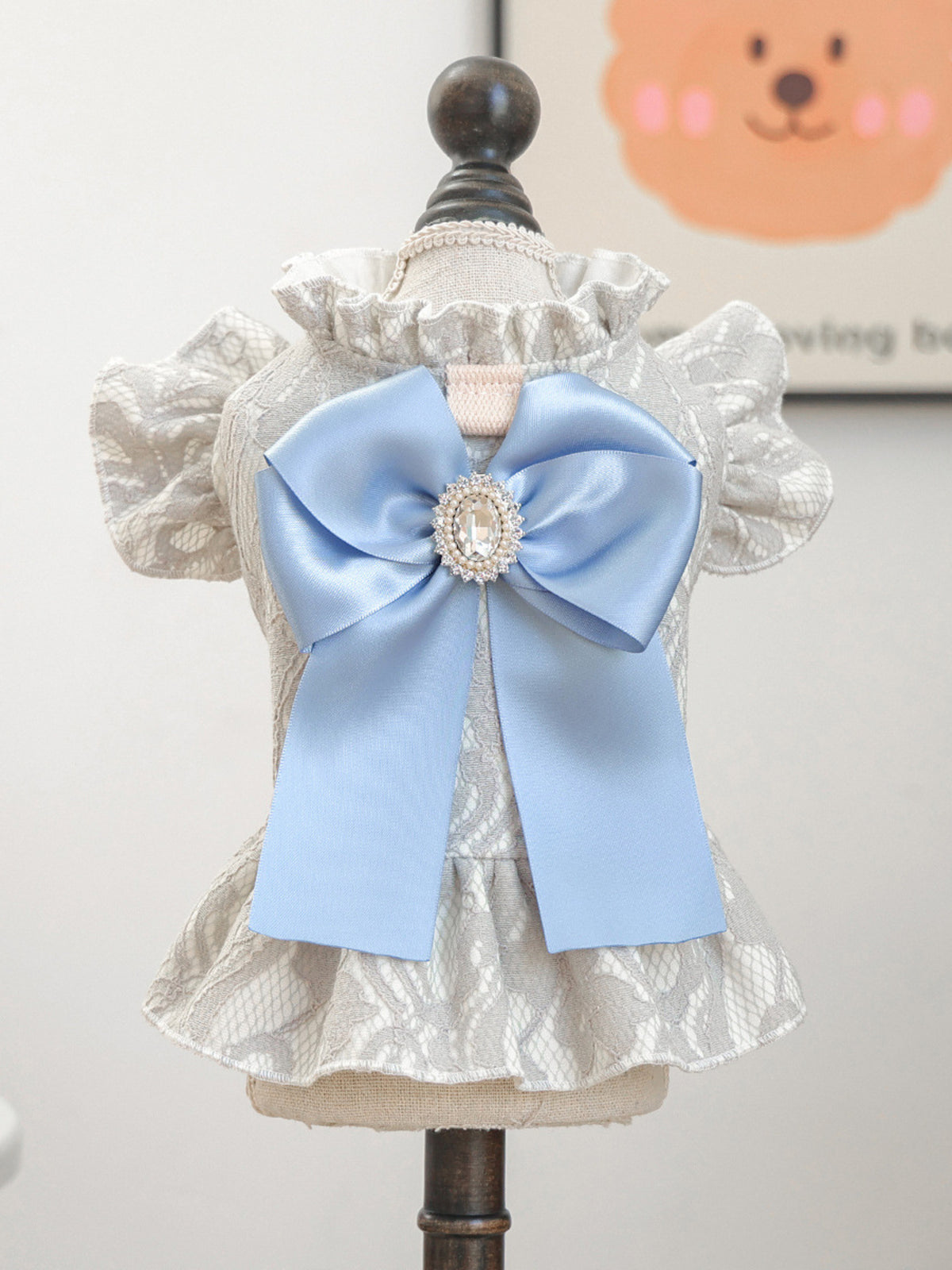 Ruffled Pet Dress with Bow - Lilixa.store