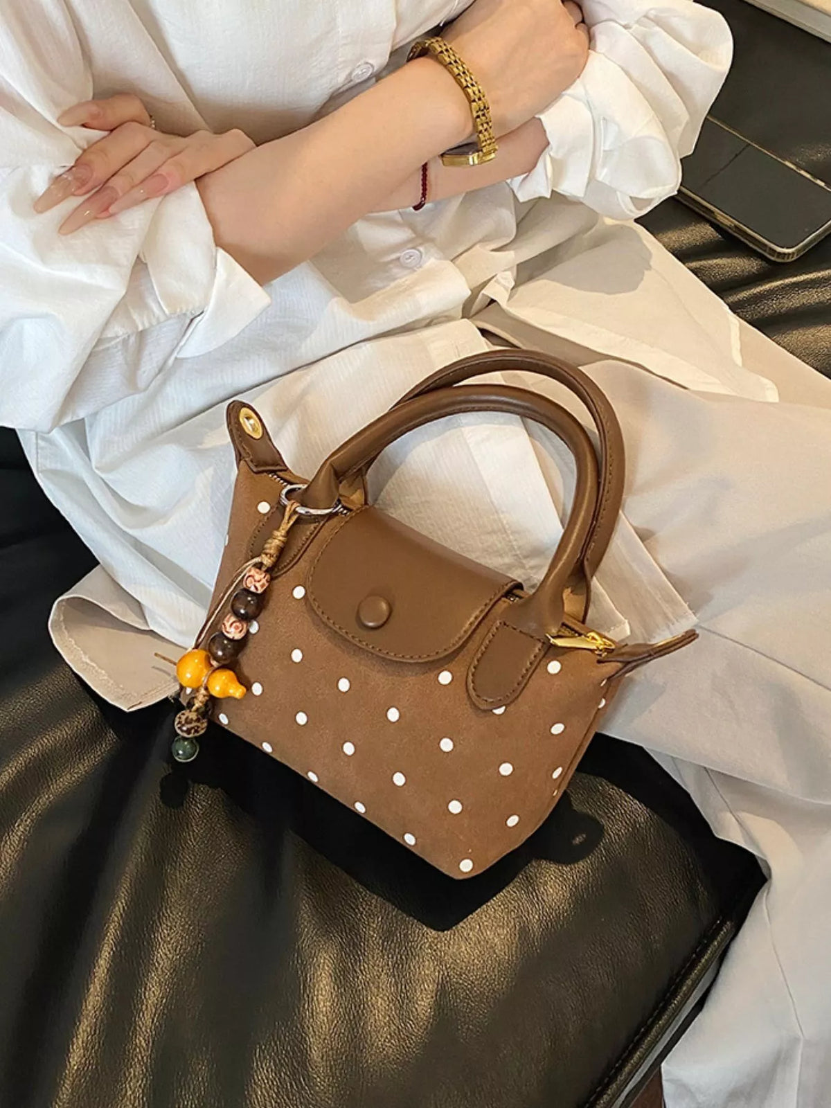 Polka Dot Crossbody Bag