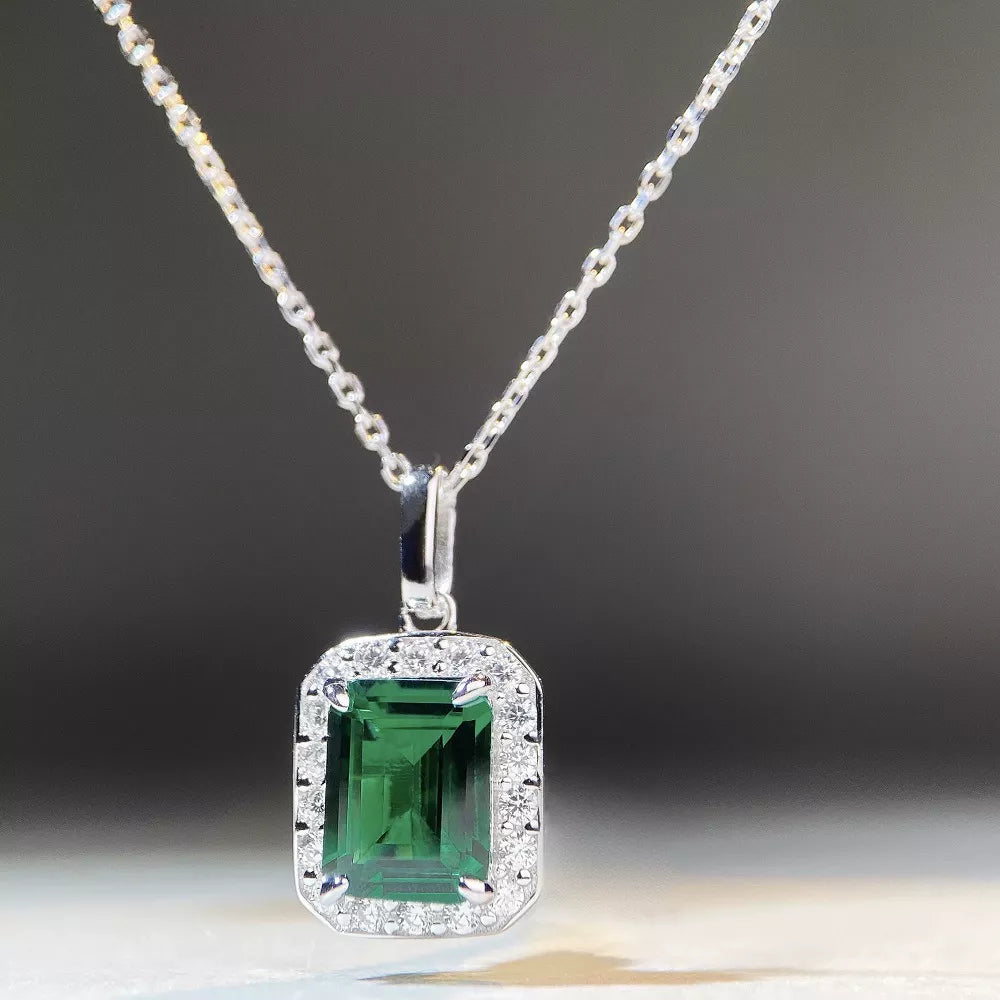 925 Sterling Silver Zircon Geometric Cross Necklace - Lilixa.store