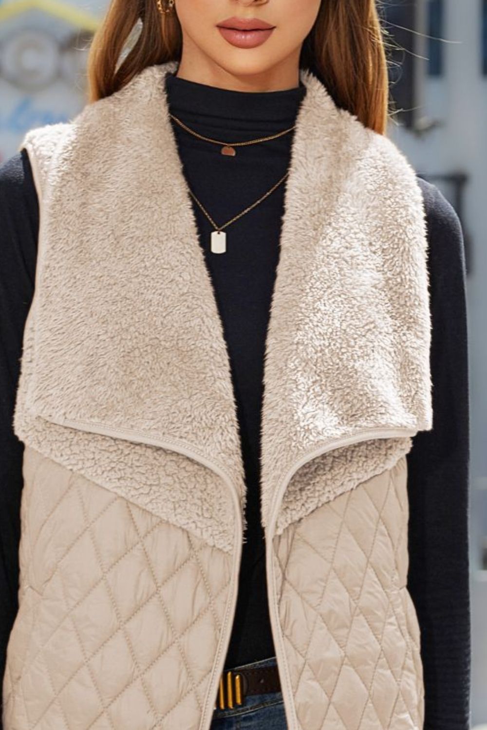 Open Front Collared Vest, view 9