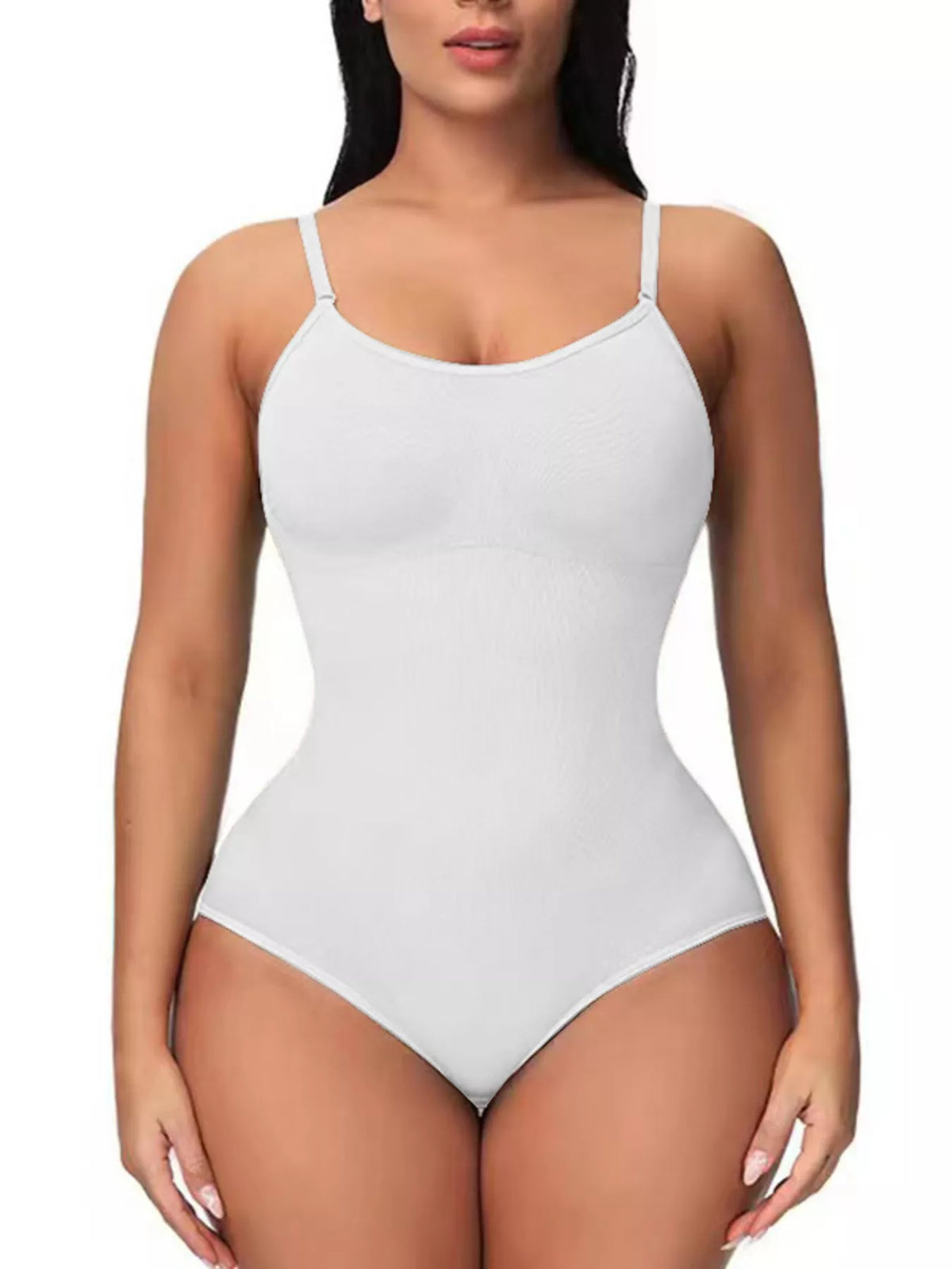 Full Size Seamless Scoop Neck Shaping Bodysuit Plus Size - Lilixa.store