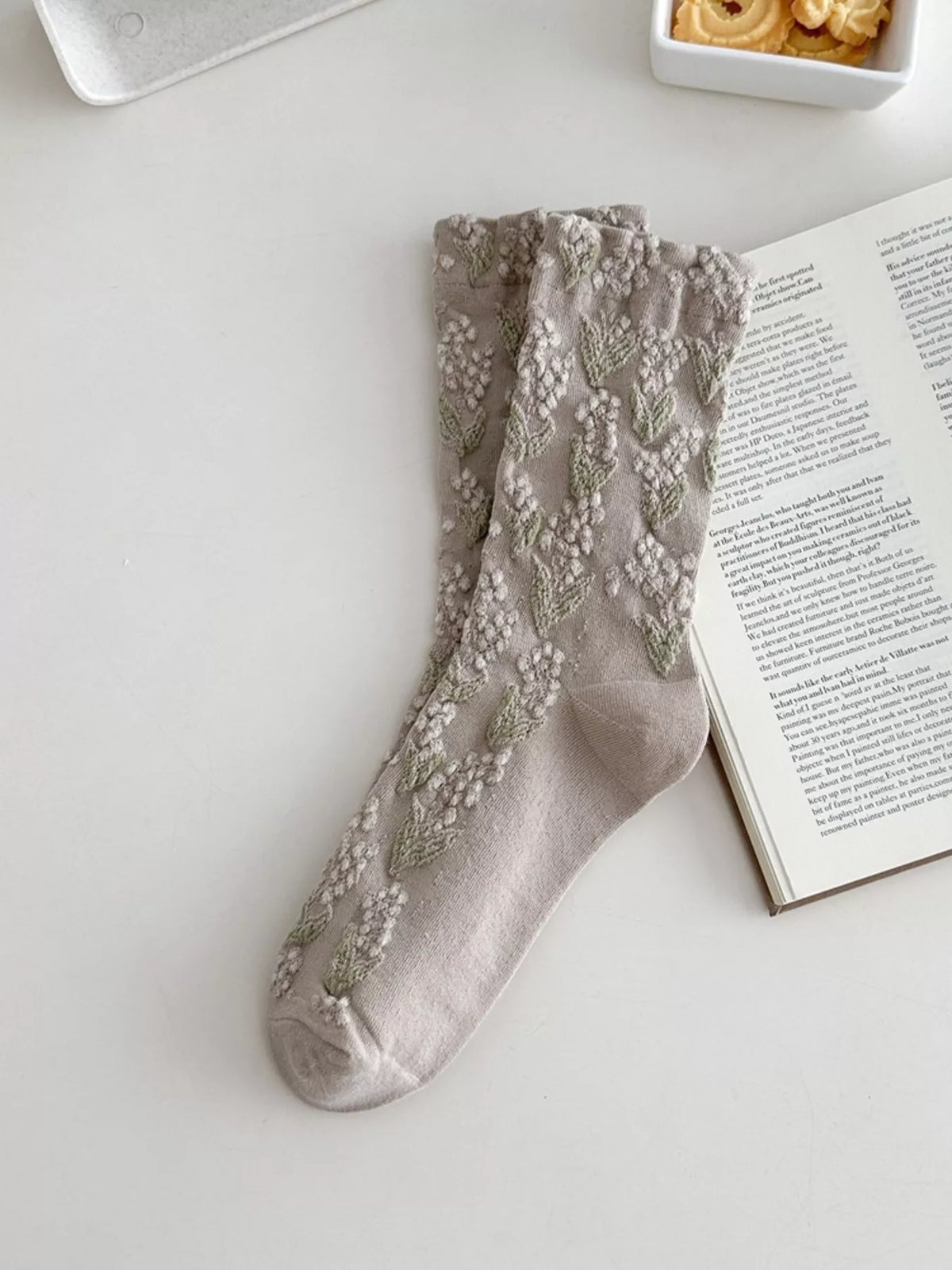 Vintage Textured Crew Socks - Lilixa.store
