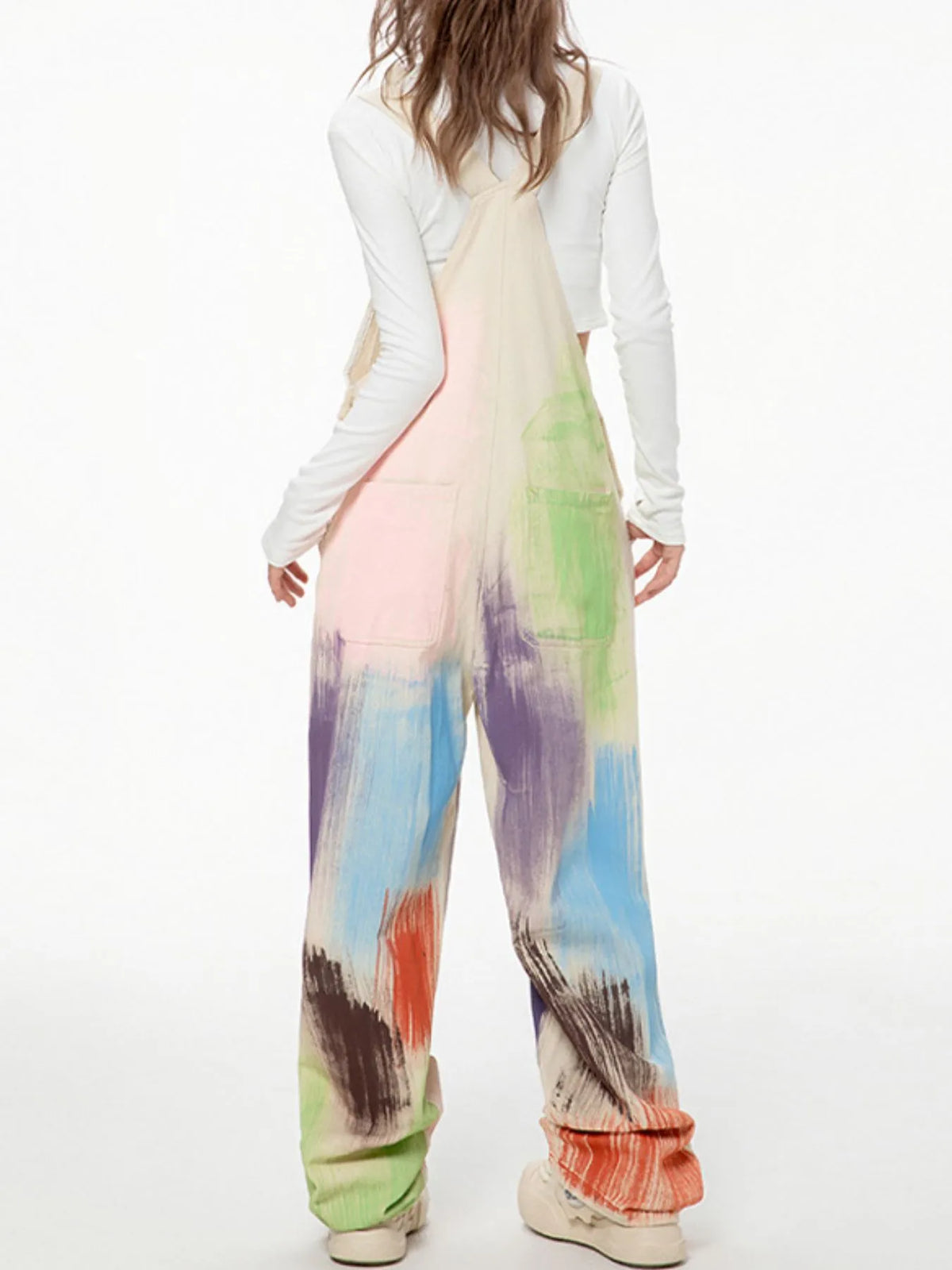 Colorful Wide Leg Overalls - Lilixa.store