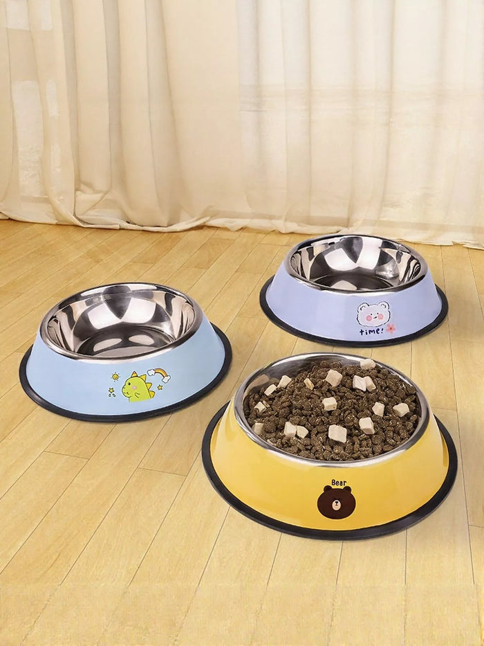 Stainless Steel Pet Bowl in Gold