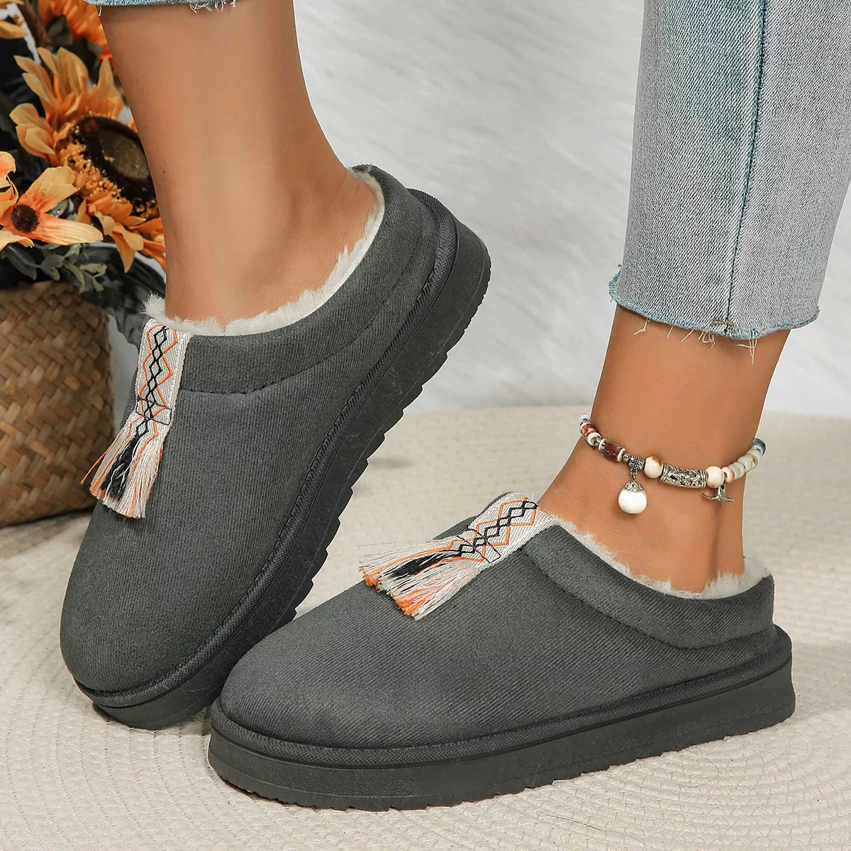 Round Toe Platform Slippers - Lilixa.store