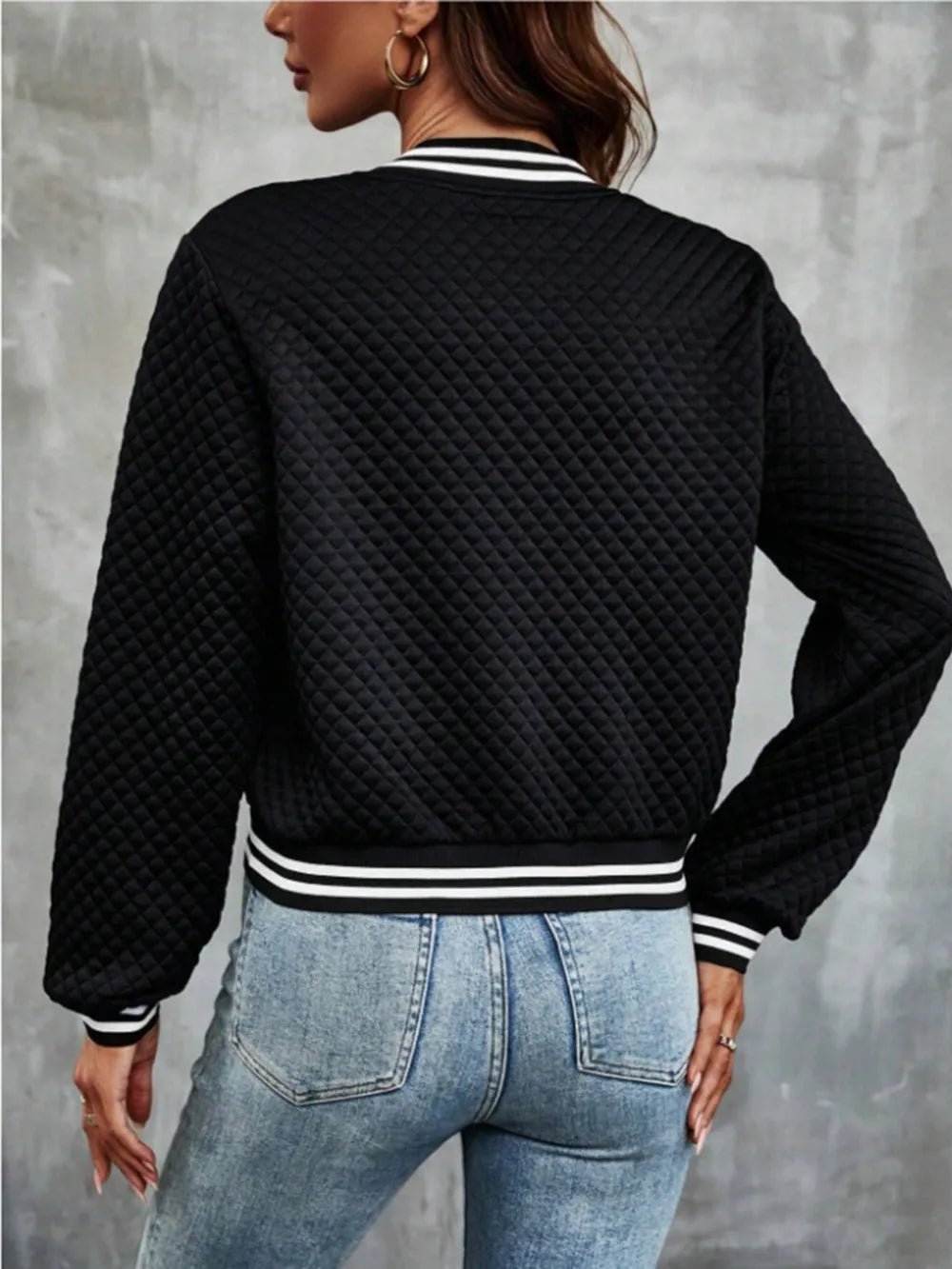 Zip Up Long Sleeve Jacket, view 6