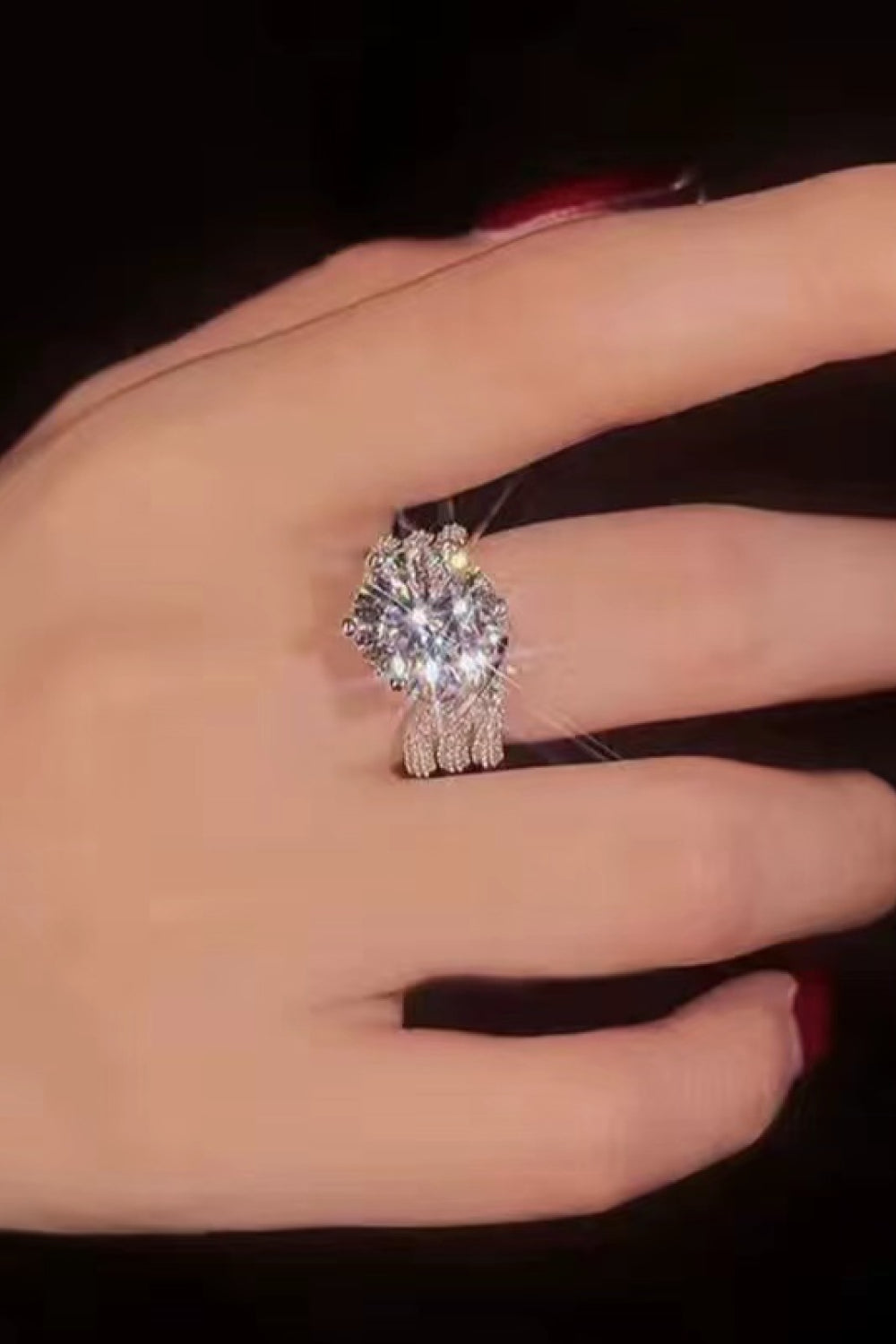 Adored 3 Carat Moissanite Three-Layer Ring - Lilixa.store