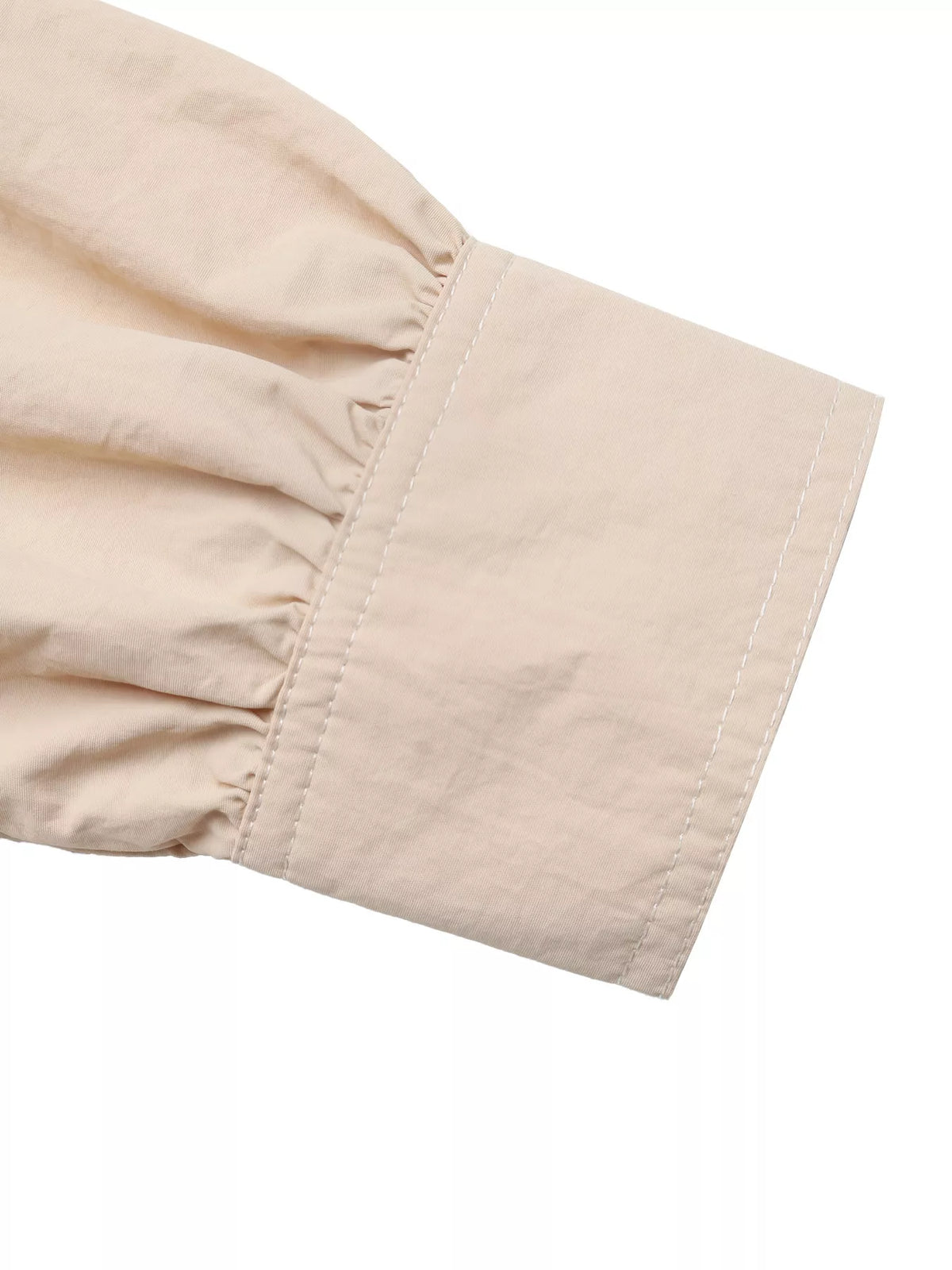 Button-Down Puff-Sleeve Jacket