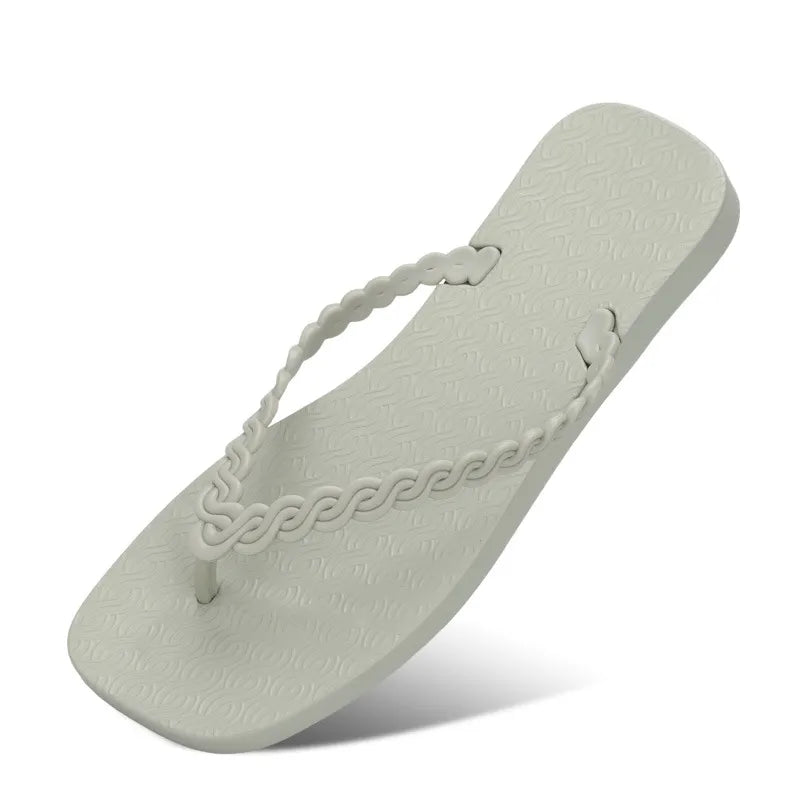 Braided Strap Beach Toe Post Slippers - Lilixa.store