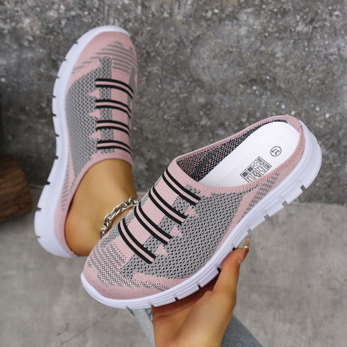Breathable Knit Slip-Ons, view 7