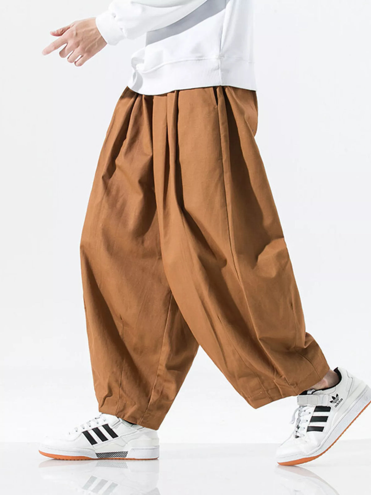 Men's Plus Size Wide Leg Casual Pants, view 2