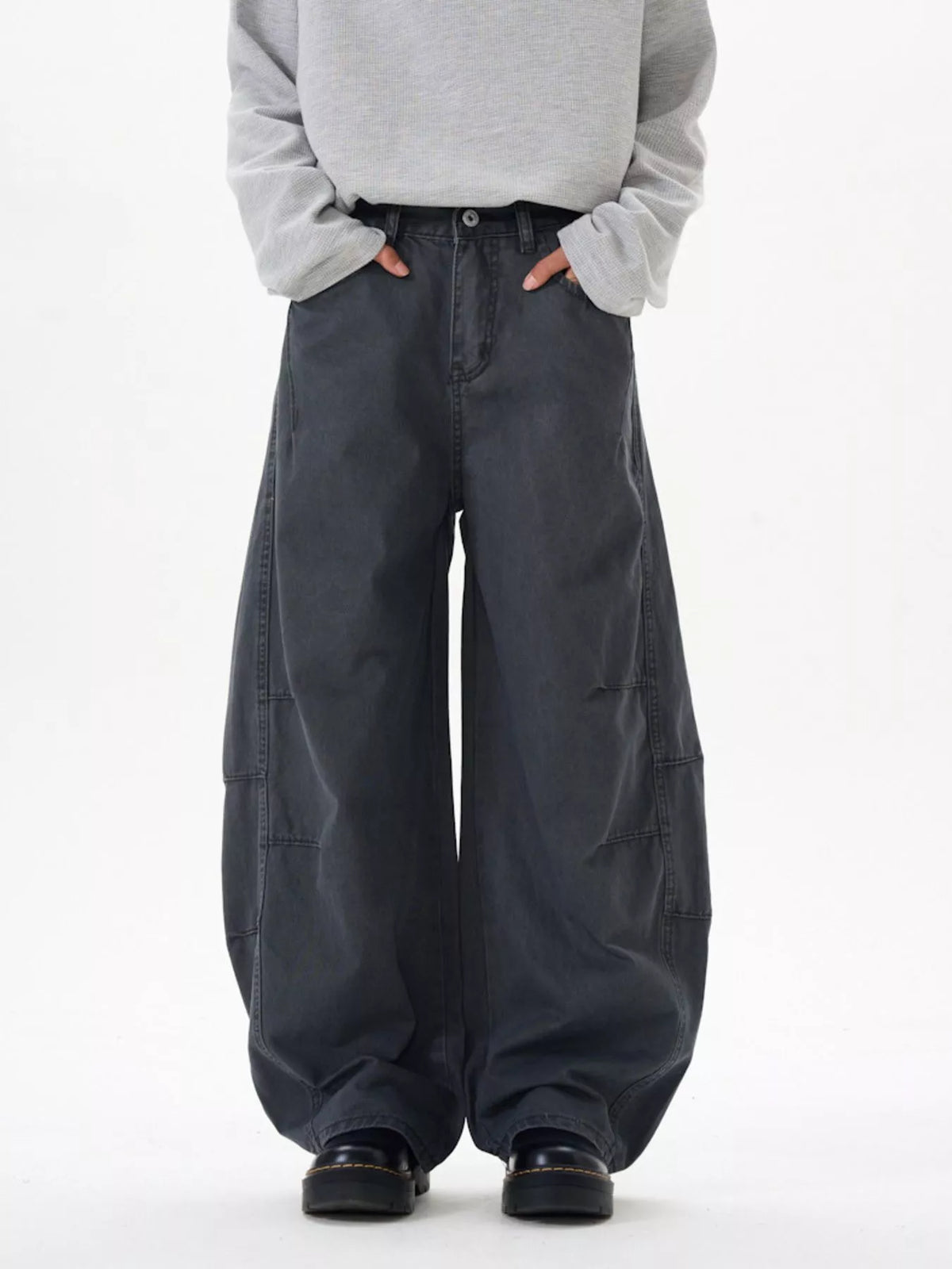 Men's Wide Leg Pocketed Pants, view 5