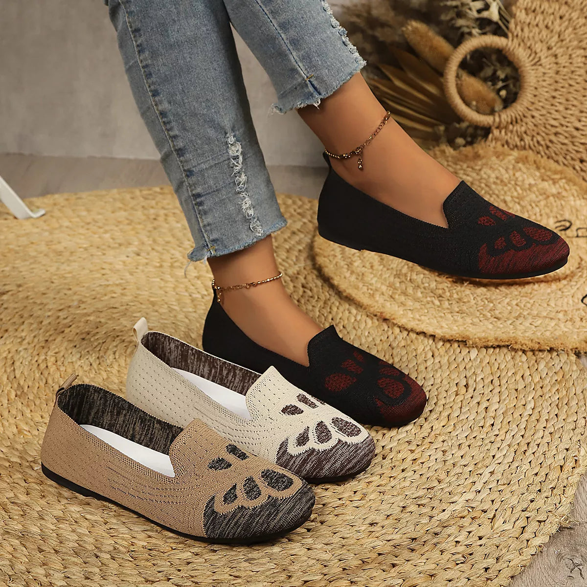 Breathable Knitted Slip-Ons - Lilixa.store