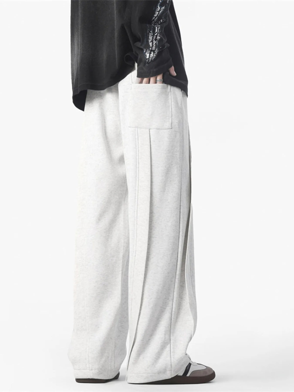 Men's Full Size Loose Fit Drawstring Pants Plus Size, view 3