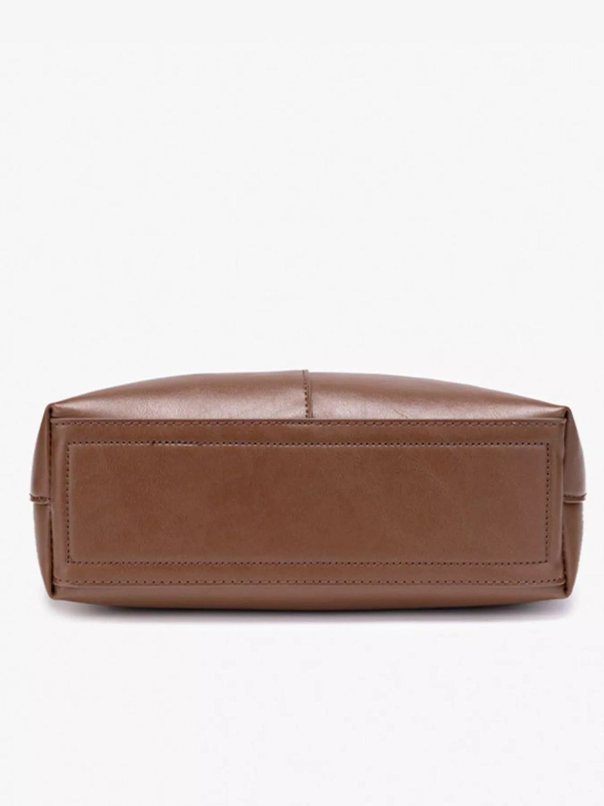 Minimalist PU Leather Bucket Shoulder Bag, view 5