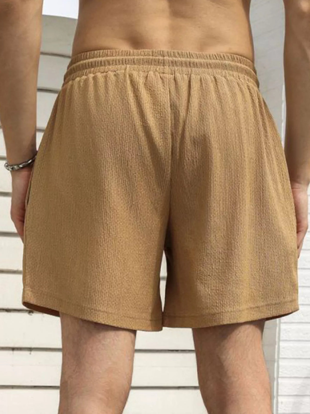 Men's Drawstring Shorts with Pockets, view 5