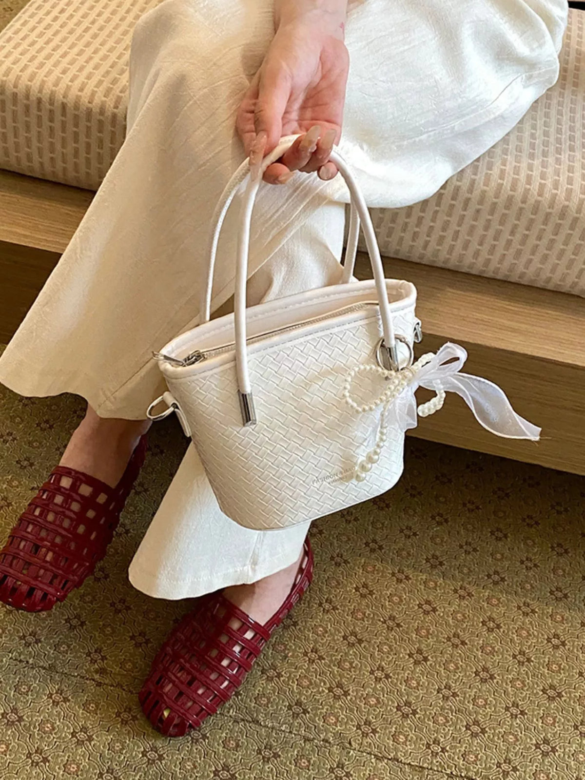Textured Bucket Crossbody Bag - Lilixa.store