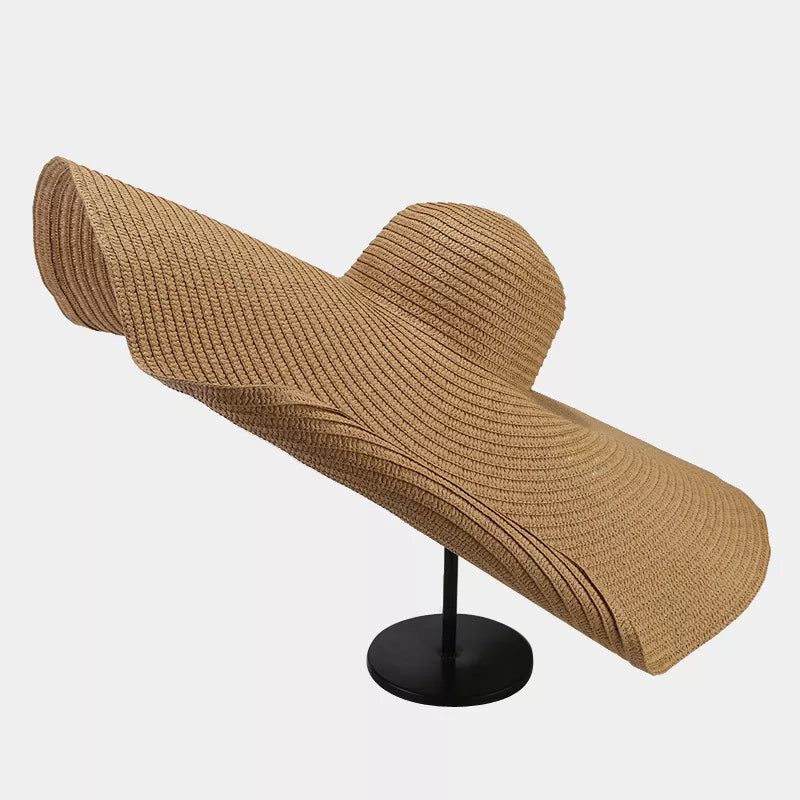 Oversized Wide Brim Straw Sun Hat - Lilixa.store