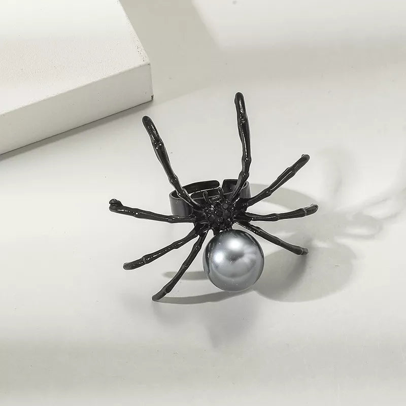 Halloween Spider Pearl Ring - Lilixa.store