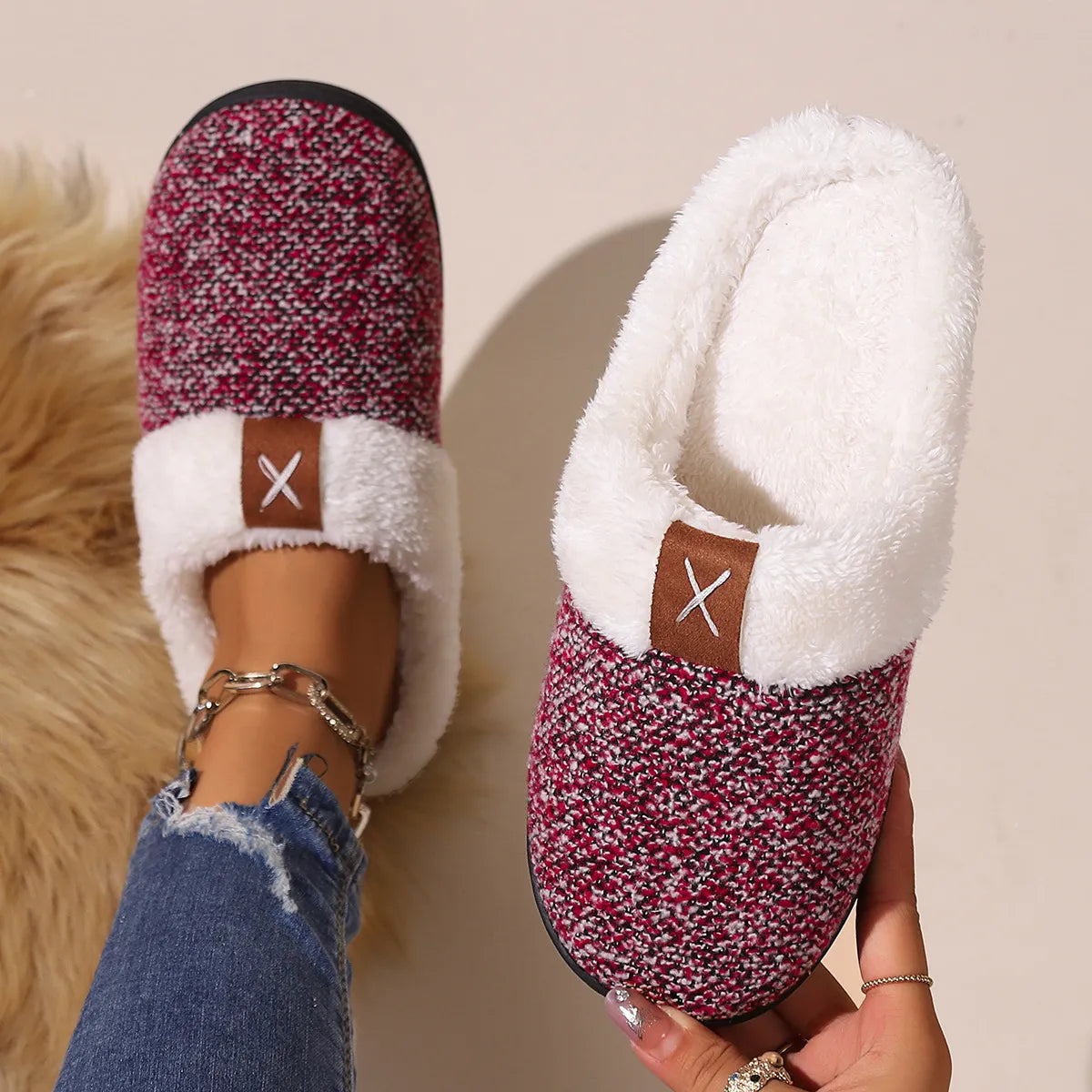 Cozy Fleece-Lined Slippers - Lilixa.store